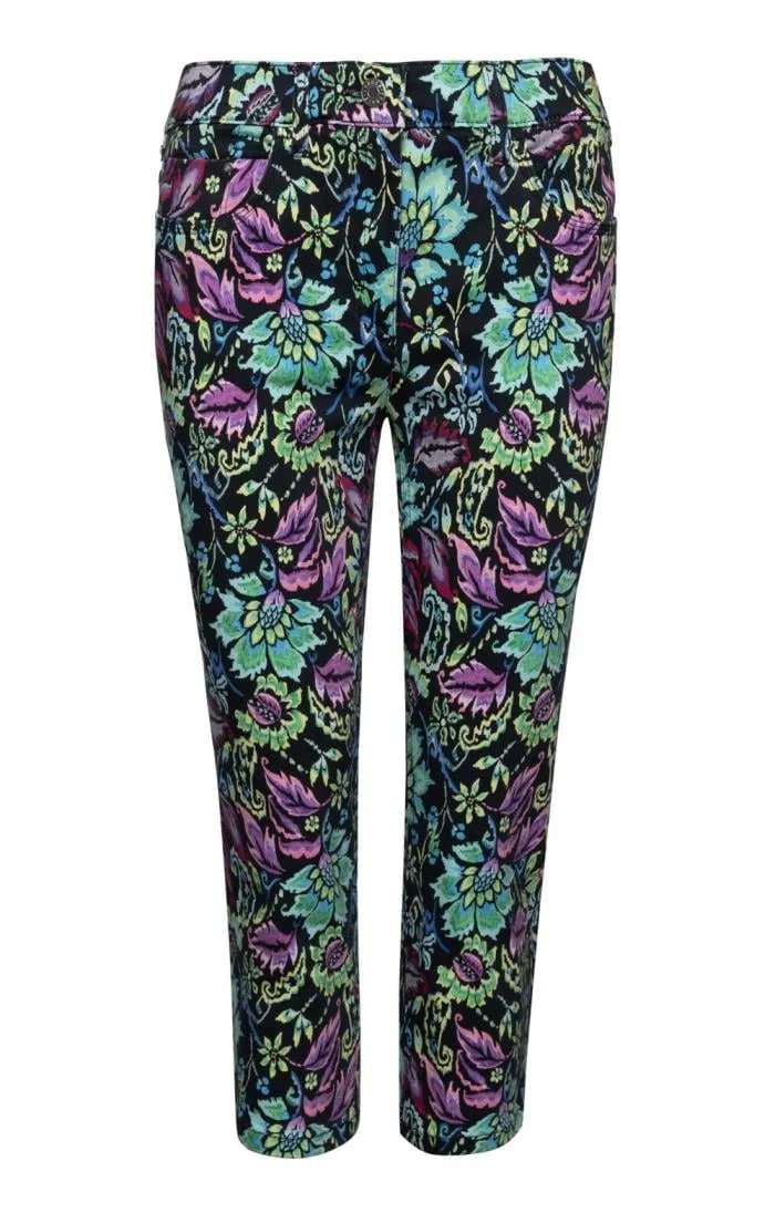 Ladies Bold Print Capris