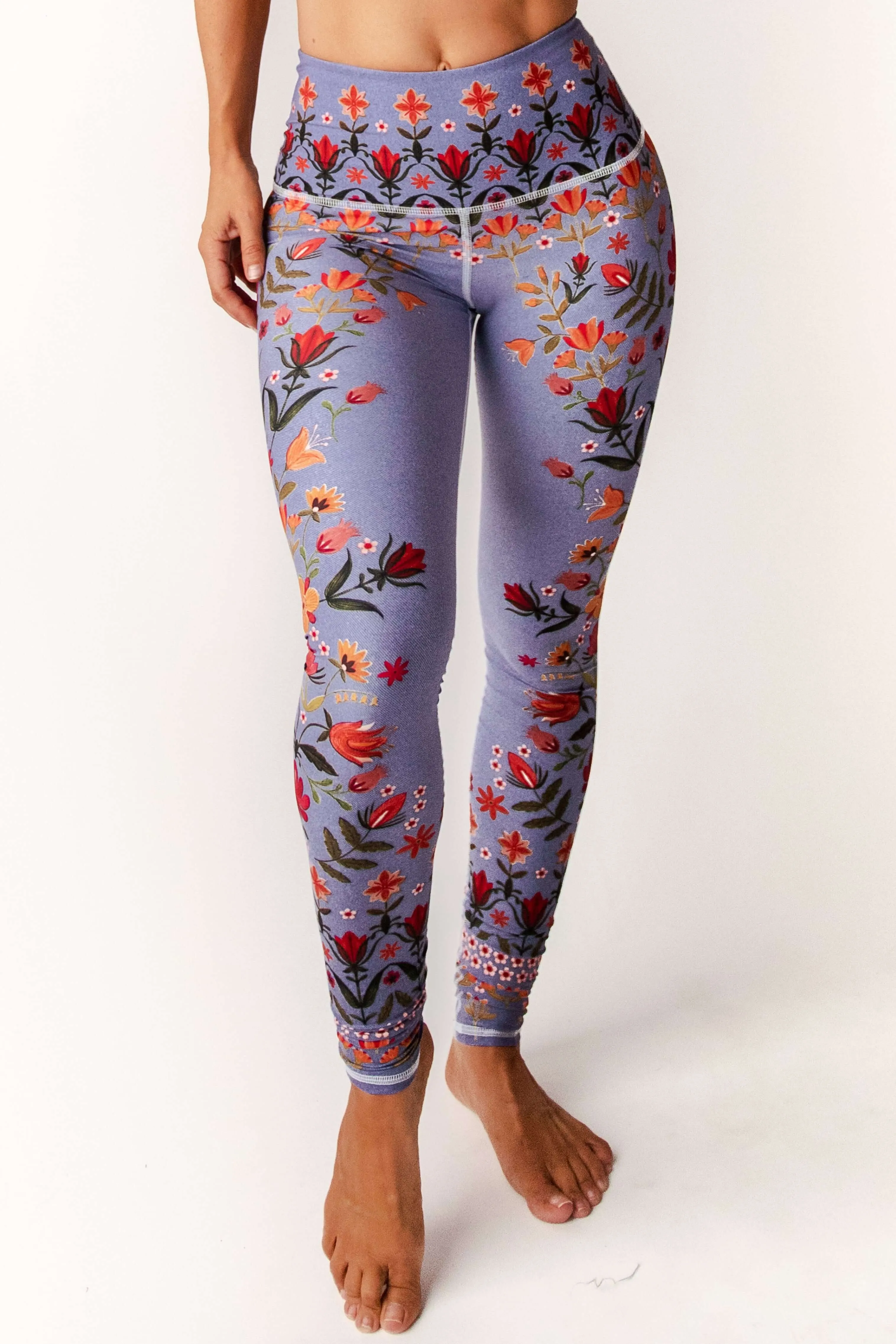 Lavender Love Printed Yoga Leggings