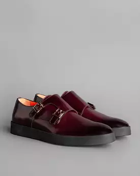 Leather Double-Buckle Shoe