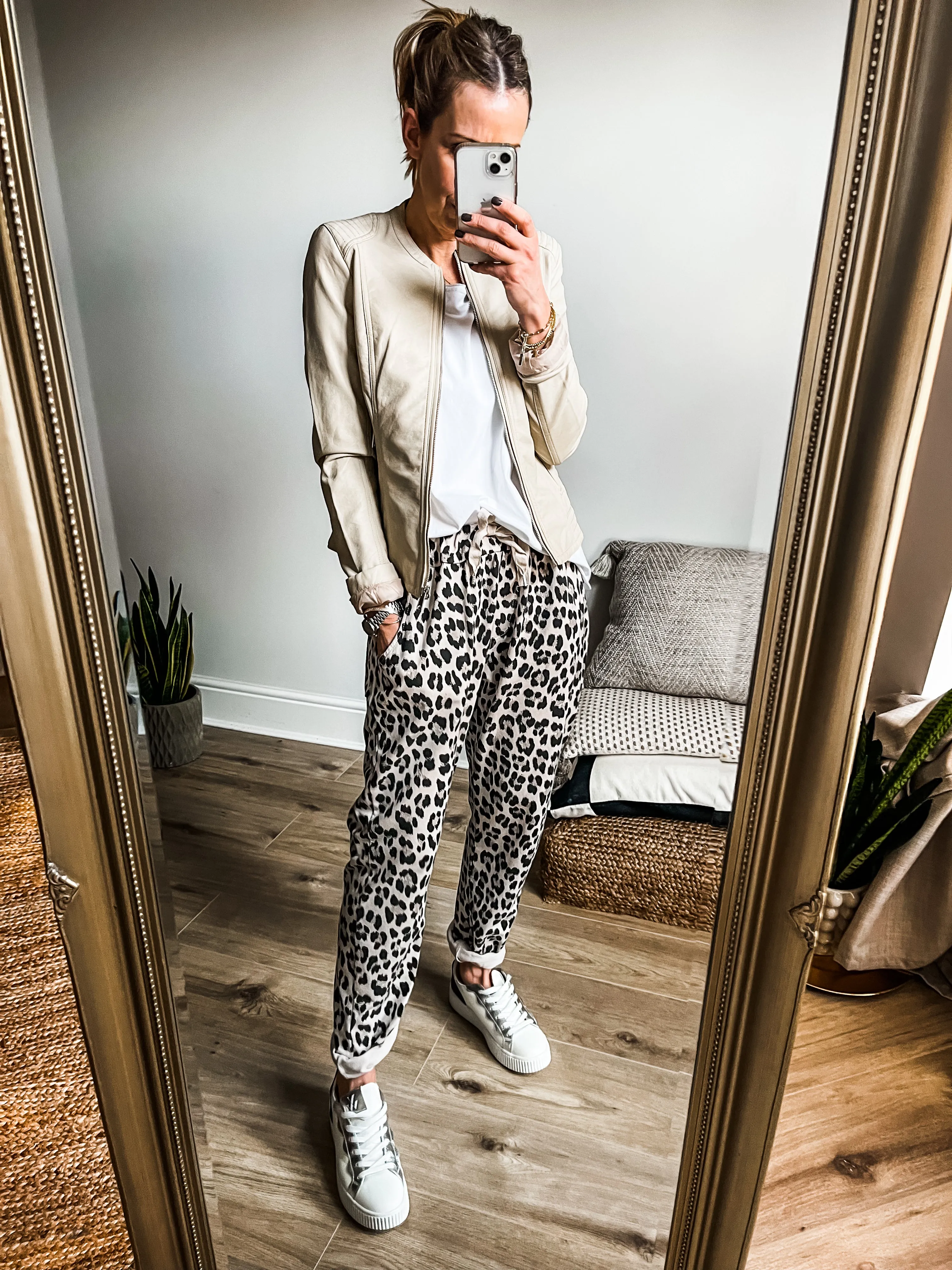 Leopard Joggers & T-Shirt Bundle - Size UK8-UK16