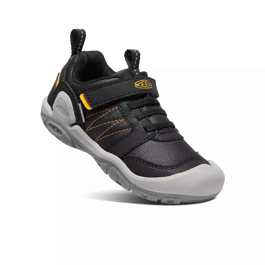 Little Kids' Knotch Peak Sneaker  |  Black/KEEN Yellow