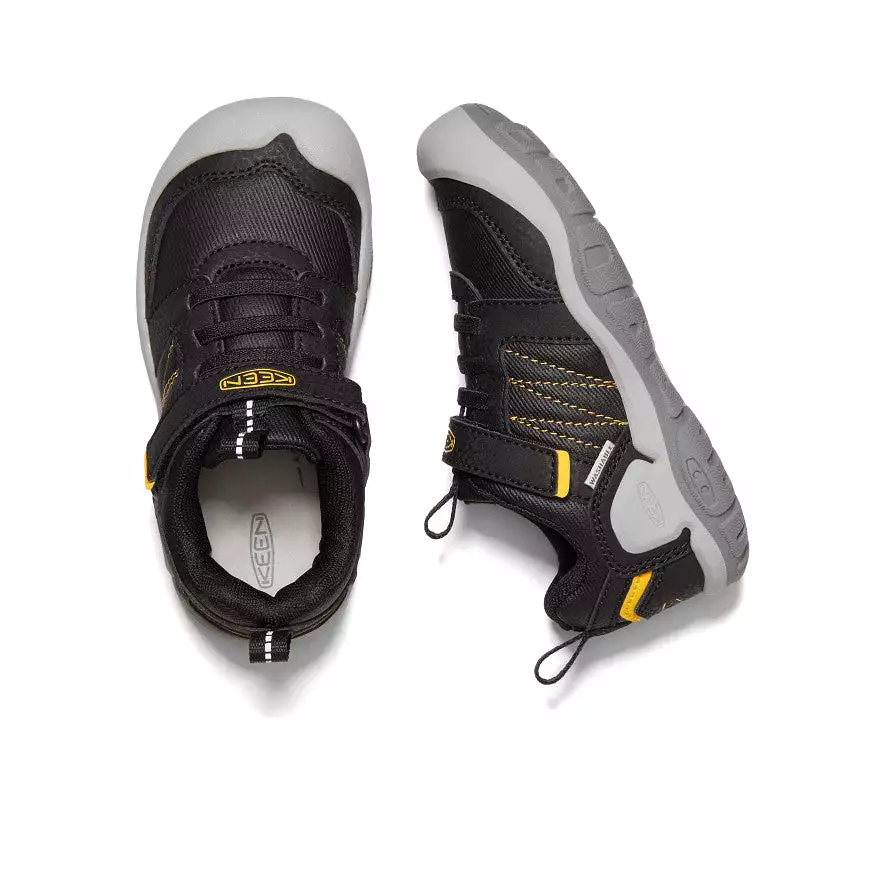 Little Kids' Knotch Peak Sneaker  |  Black/KEEN Yellow