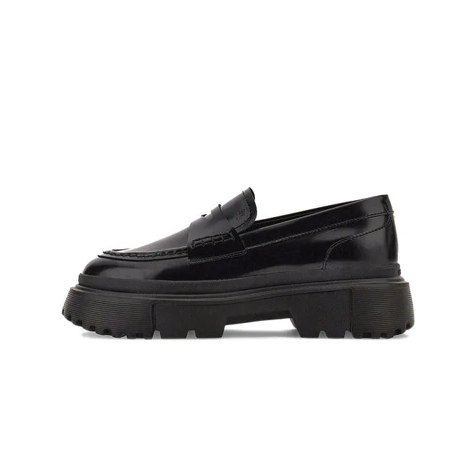 LOAFERS H619 Woman Black 