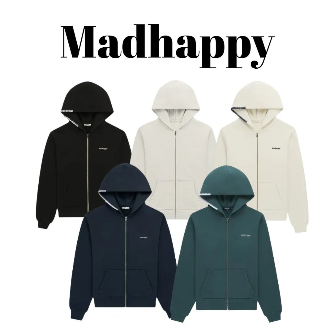 Madhappy  |Unisex Rib Street Style Long Sleeves Plain Cotton Oversized