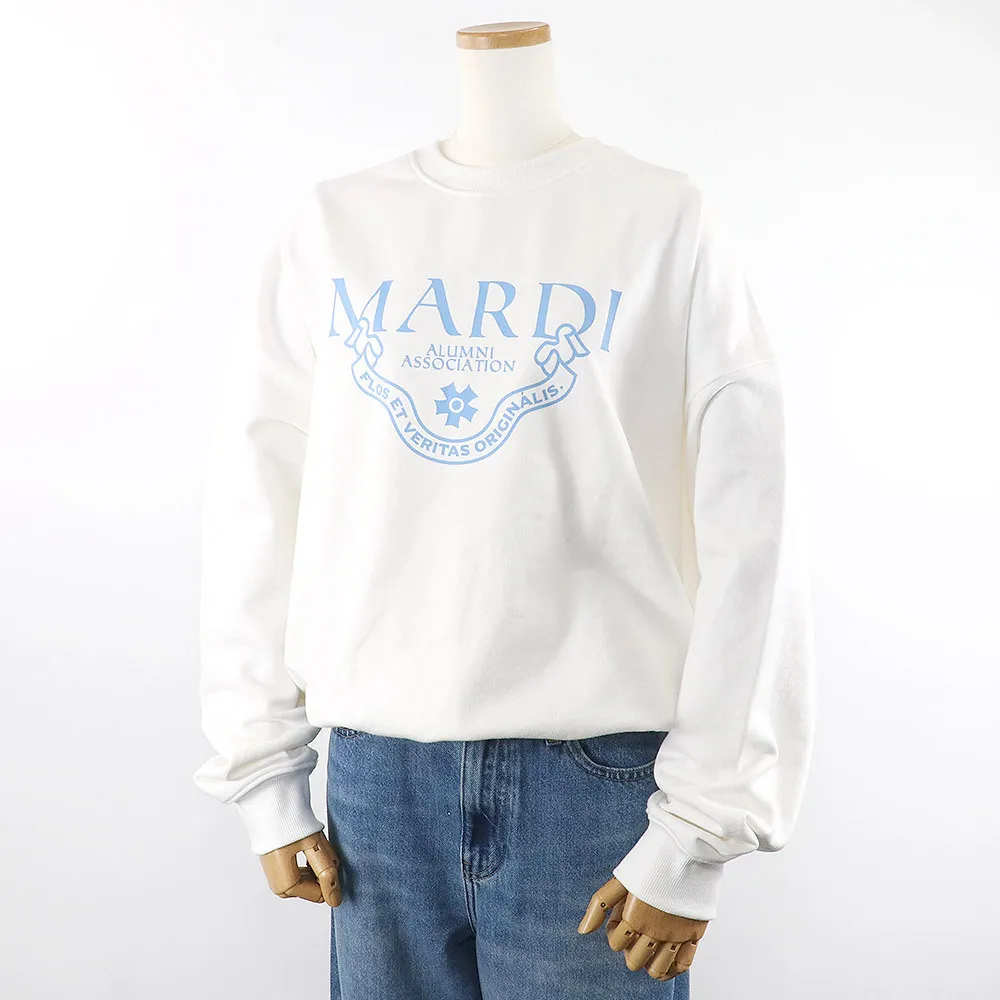 Mardi Mercredi  |Rib Street Style U-Neck Long Sleeves Plain Cotton Oversized