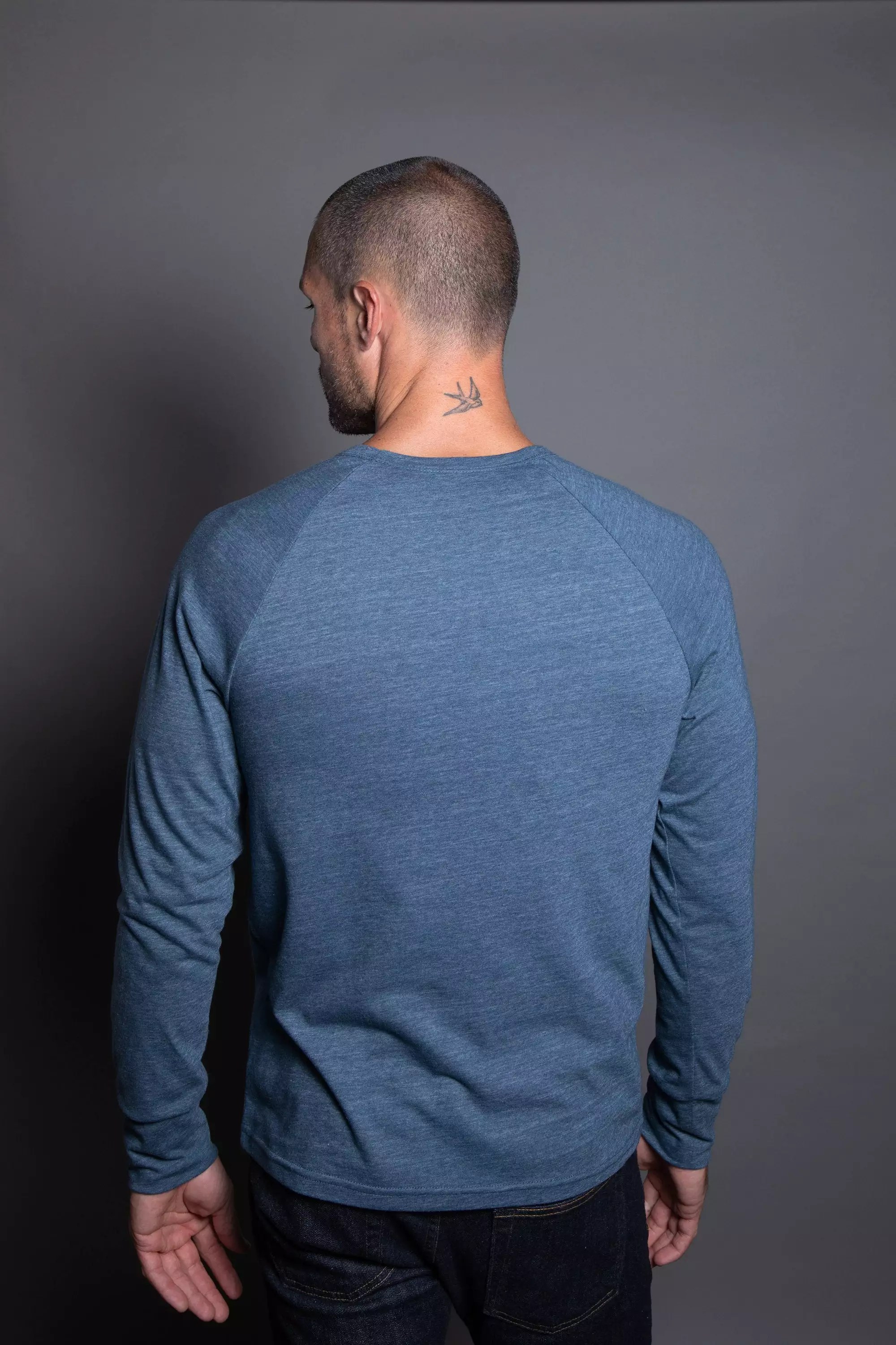 Men's Cameron Tri-Blend Long Sleeve Tee