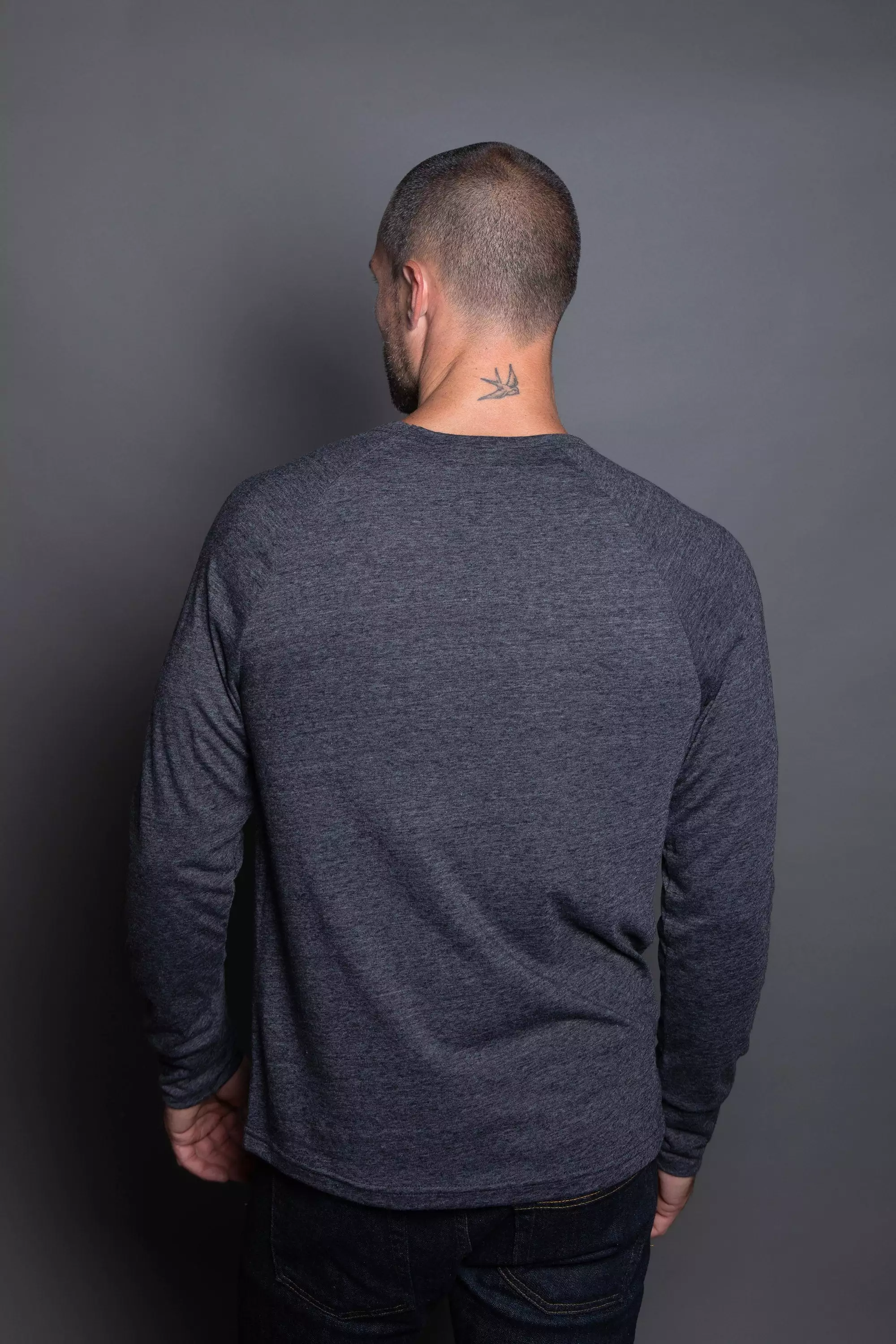 Men's Cameron Tri-Blend Long Sleeve Tee