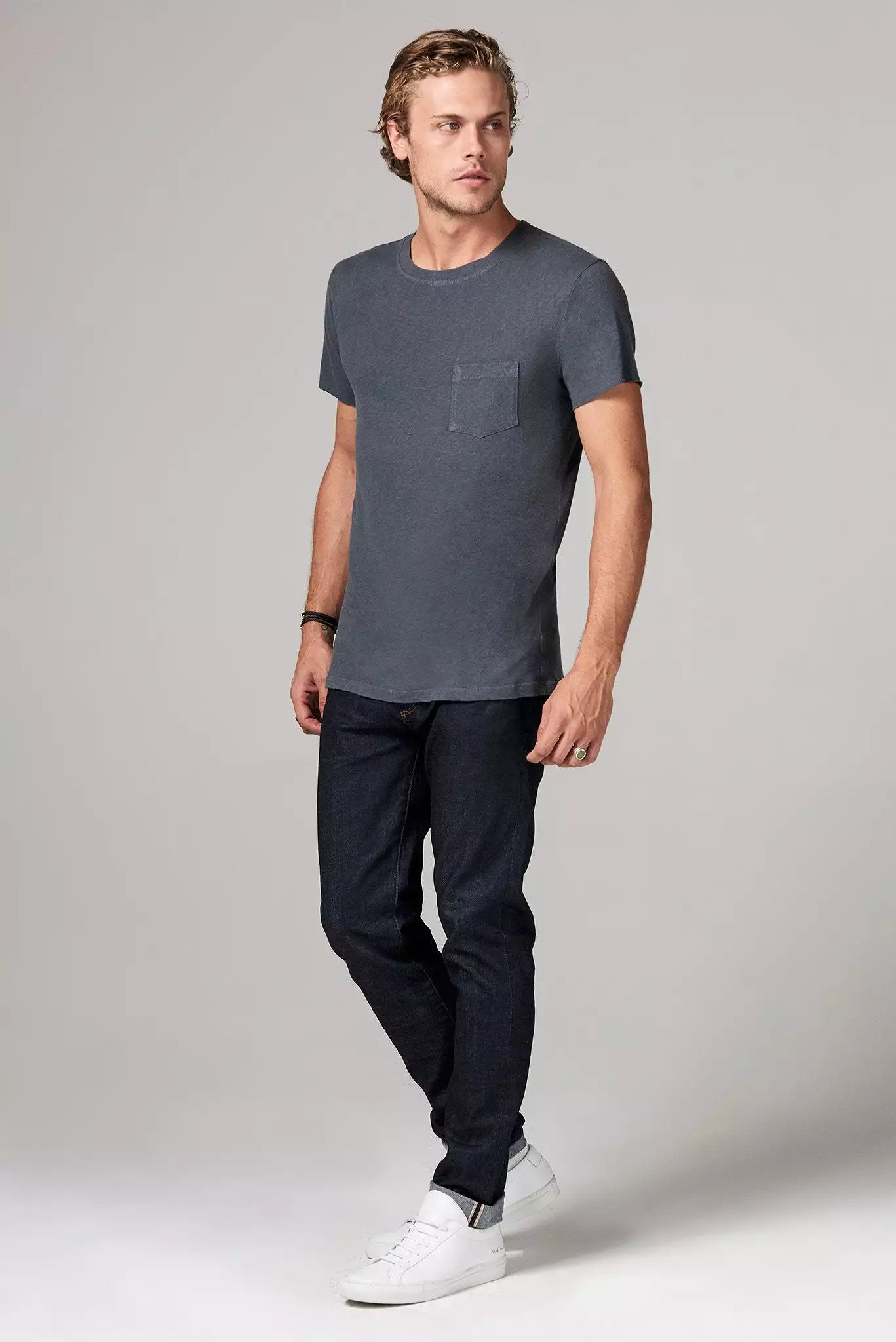 Men's Linen Blend Pocket Tee