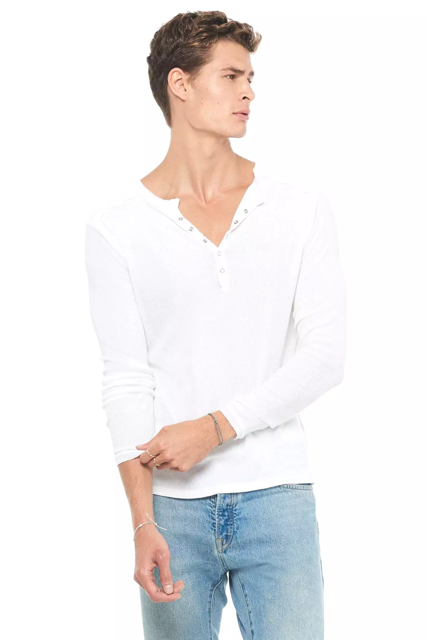 Men's Long Sleeve Henley