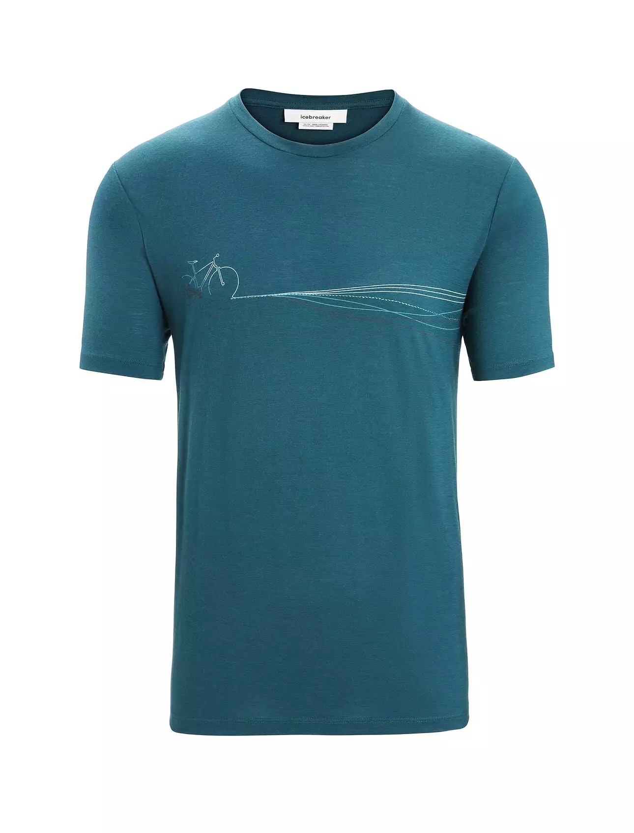 Mens Merino Tech Lite II Short Sleeve T-Shirt Cadence Paths