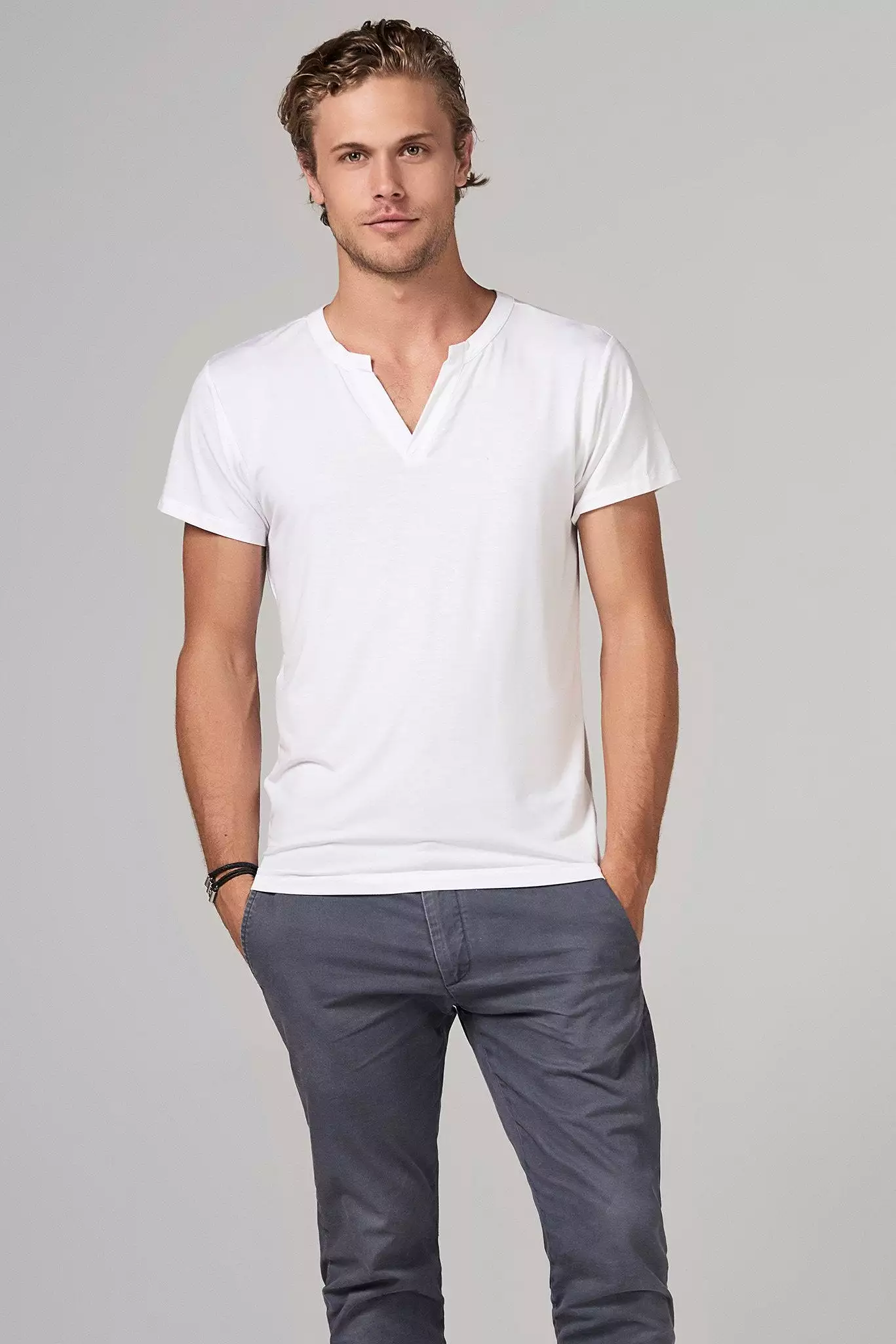 Men's Modal Cross V-Neck Tee