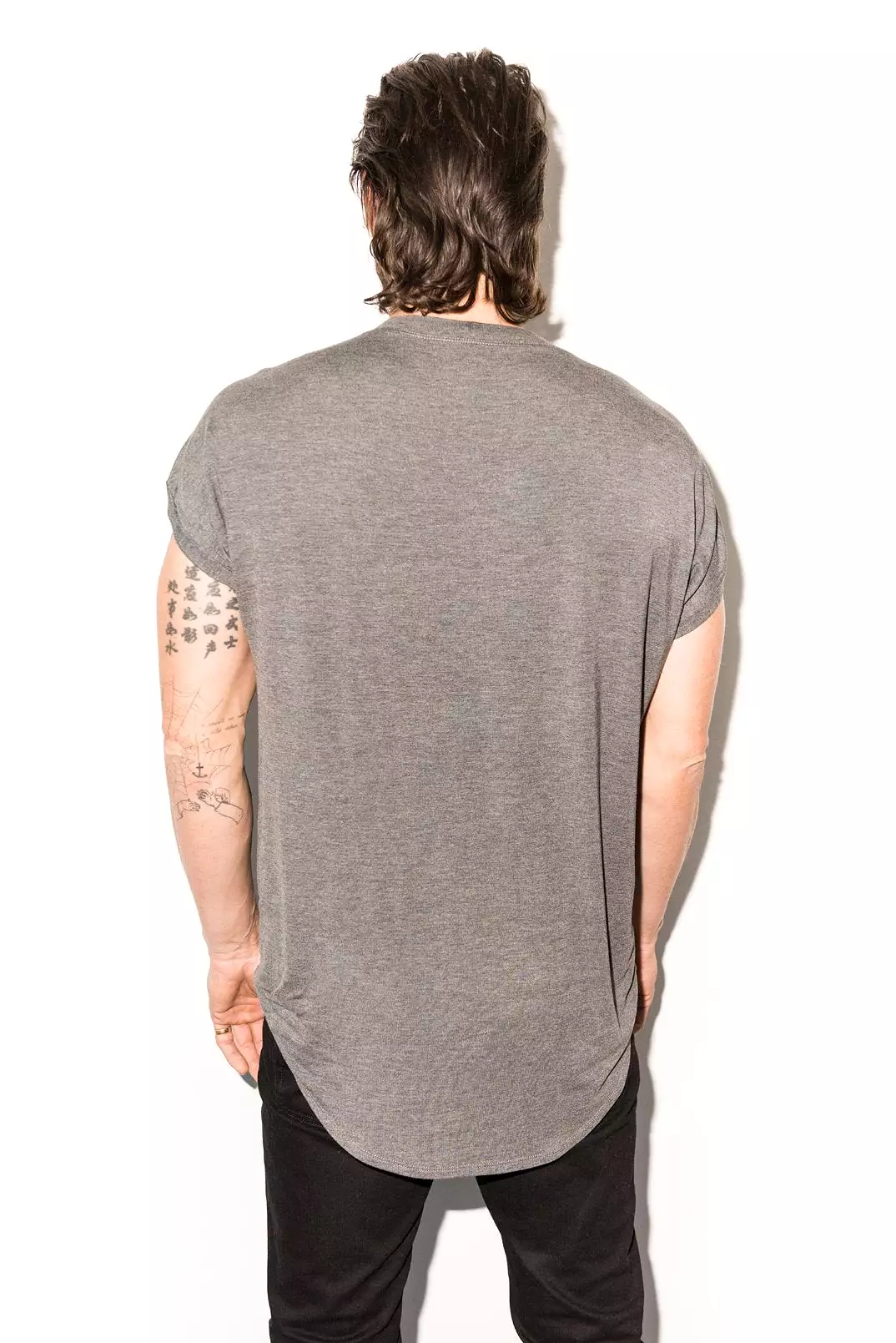 Men's Modal Curved Bottom Crew Tee