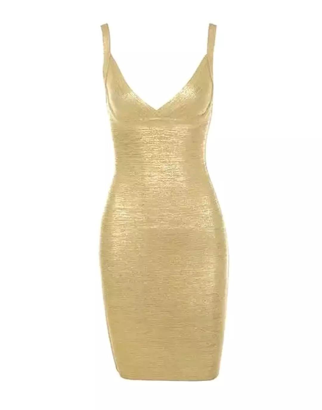 Metallic Gold Bandage Dress