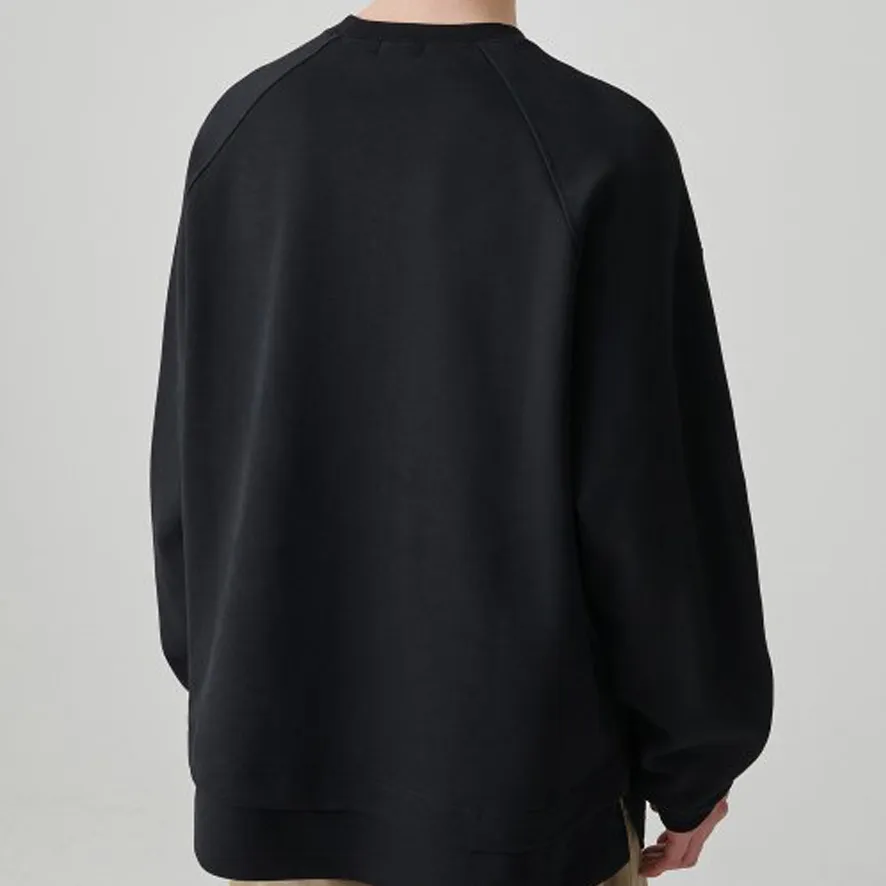 MUSINSA STANDARD  |Street Style Long Sleeves Plain Cotton Oversized Sweatshirts