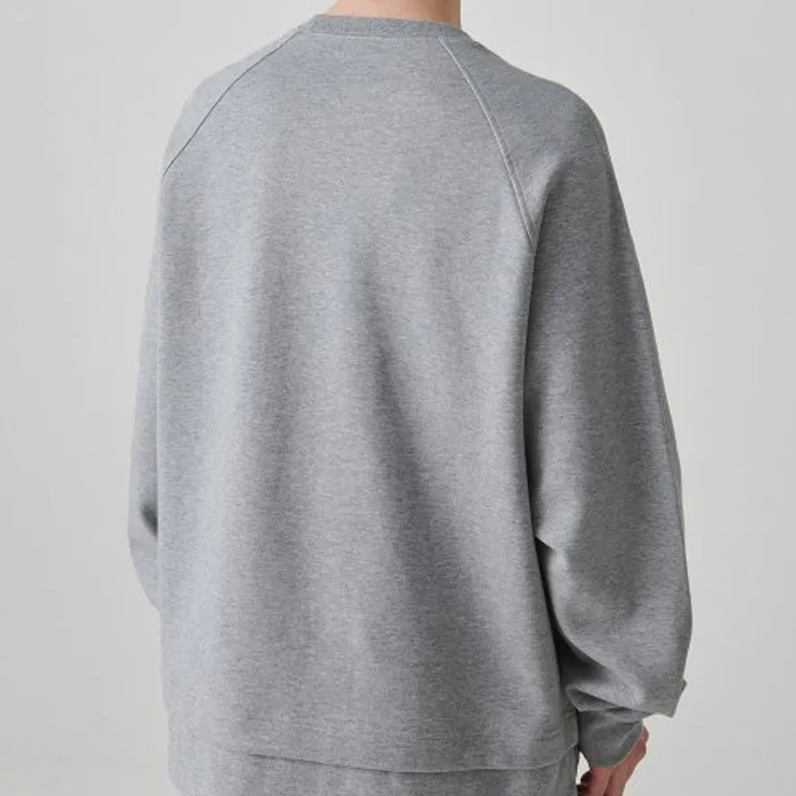 MUSINSA STANDARD  |Street Style Long Sleeves Plain Cotton Oversized Sweatshirts