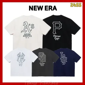 New Era  |Unisex Street Style Oversized Logo T-Shirts