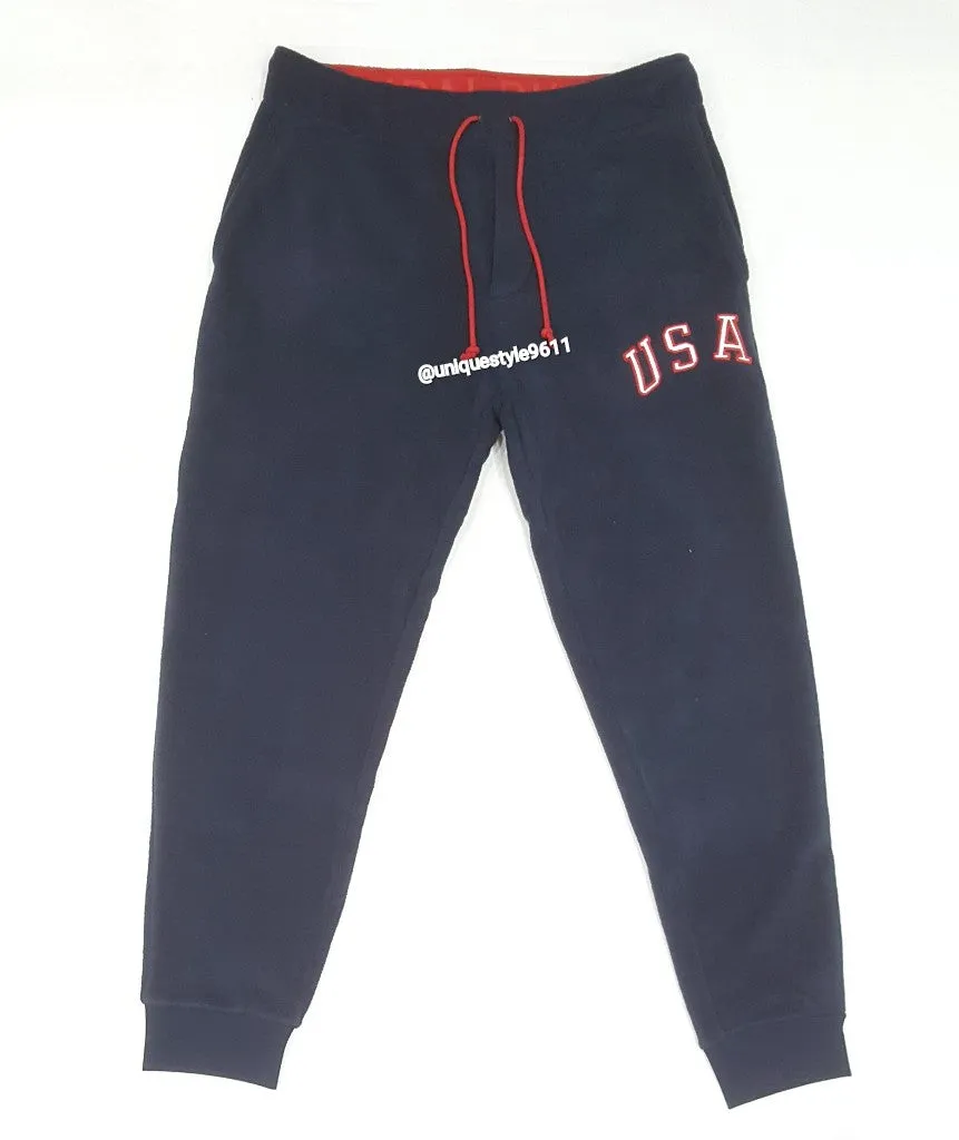 Nwt Polo Ralph Lauren Navy Fleece USA Joggers