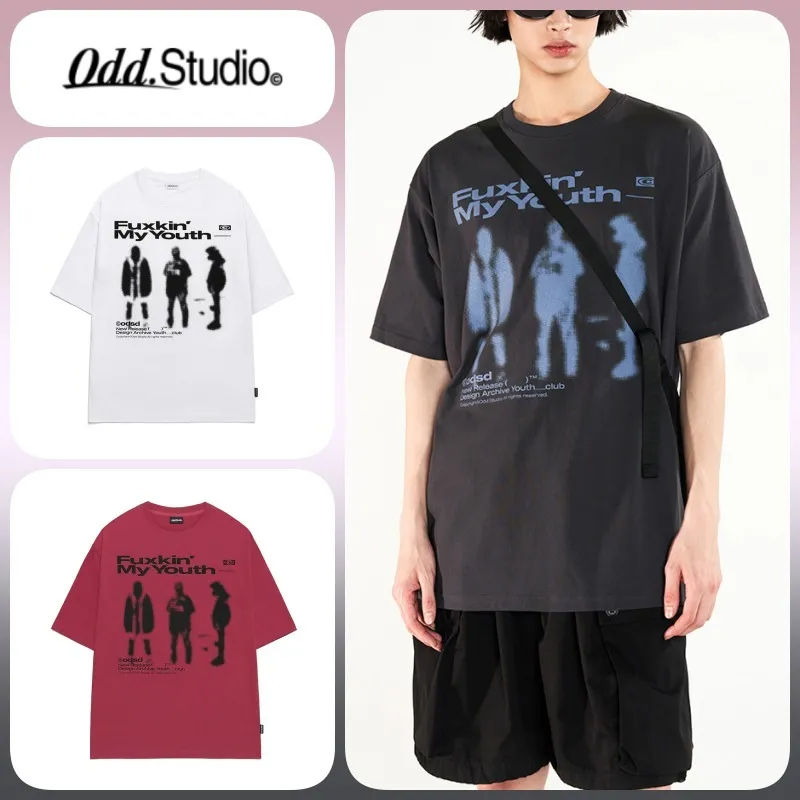 Odd Studio  |Unisex U-Neck Cotton Oversized T-Shirts