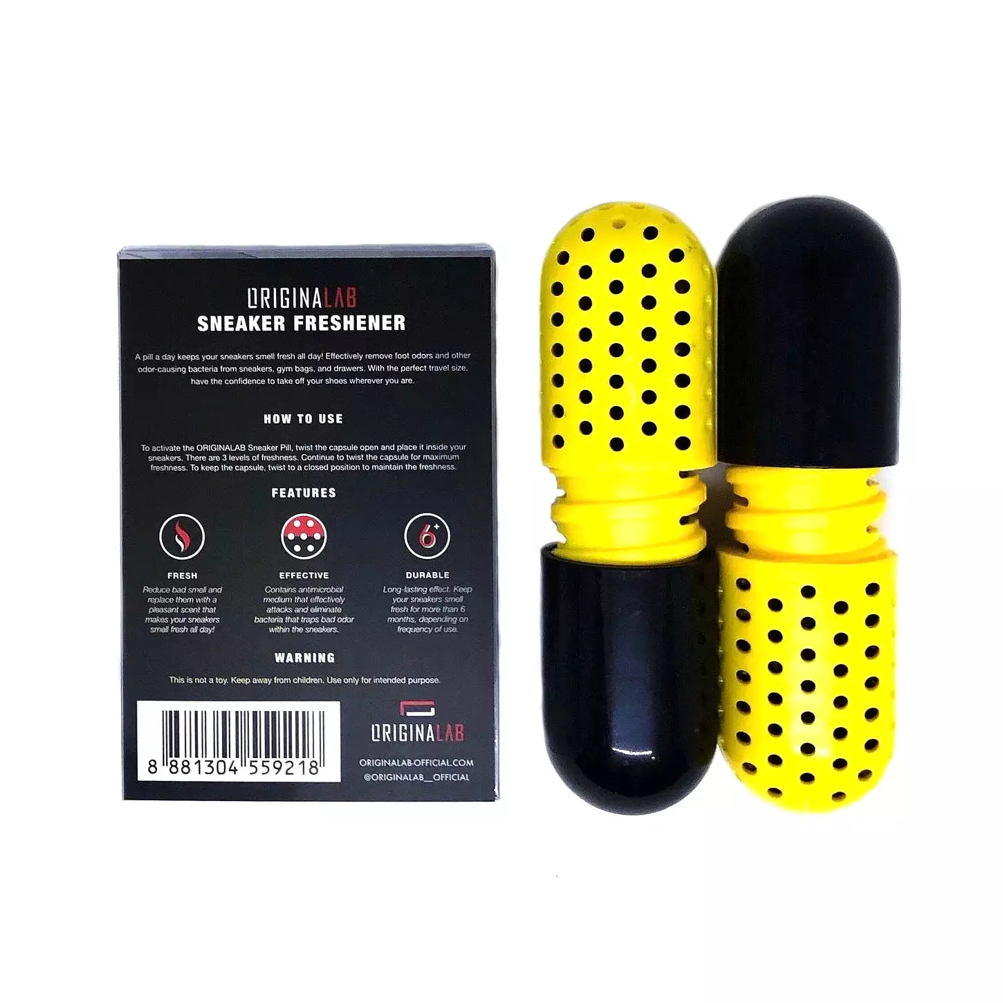 ORIGINALAB Sneaker Freshener Yellow Pills x1 Pair