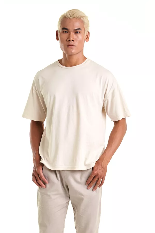 Oversized Cotton Crew | Cream