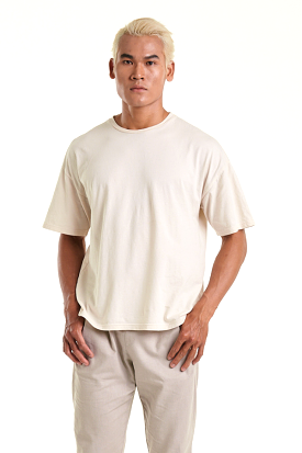 Oversized Cotton Crew | Cream