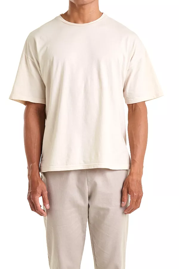 Oversized Cotton Crew | Cream