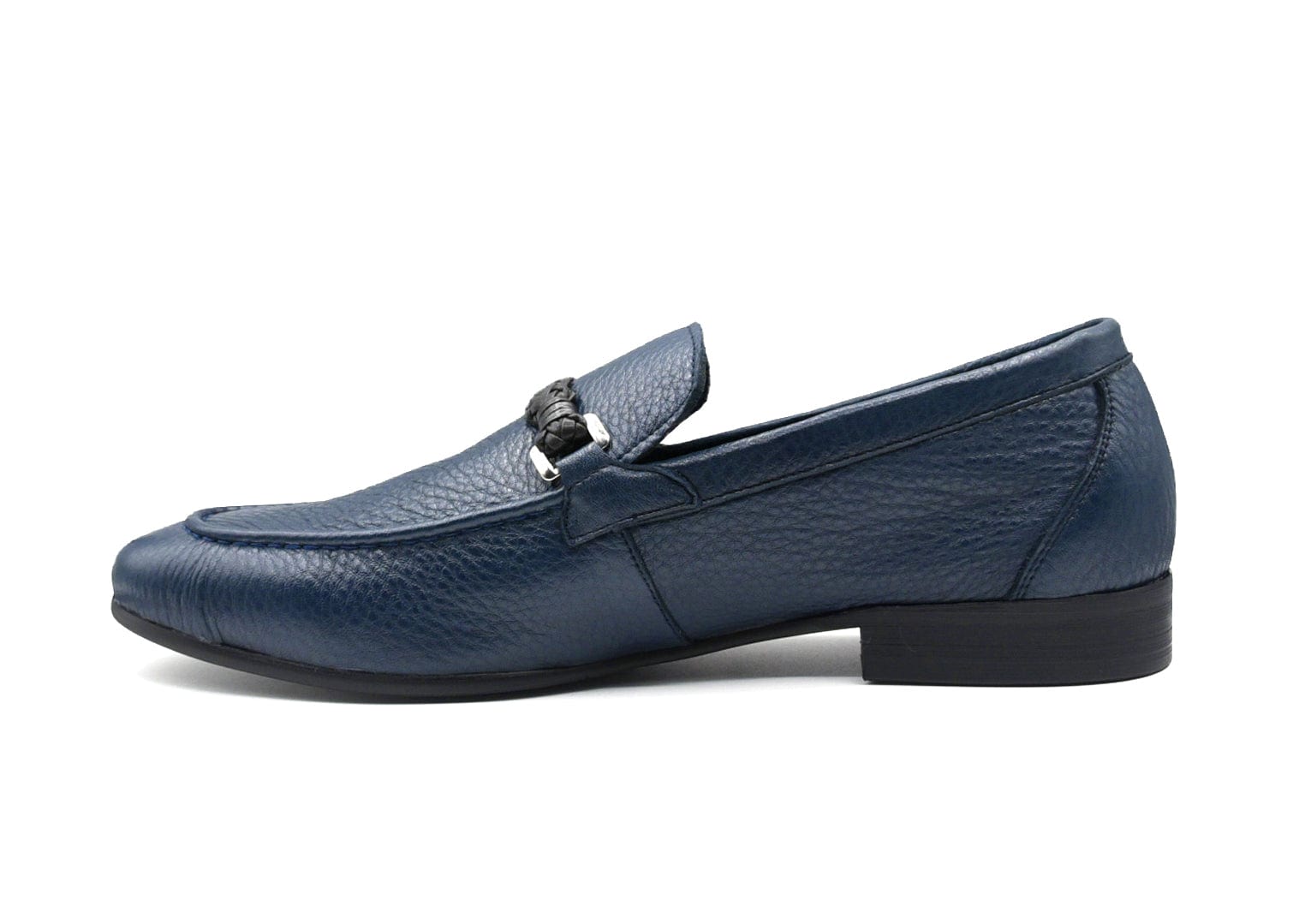 PHELIX | Navy Blue Leather Loafer