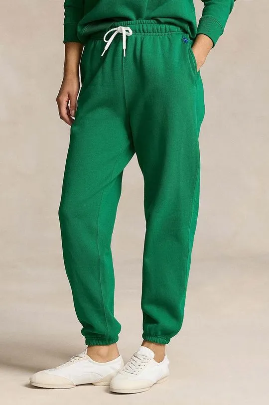 Polo Ralph Lauren joggers green color smooth