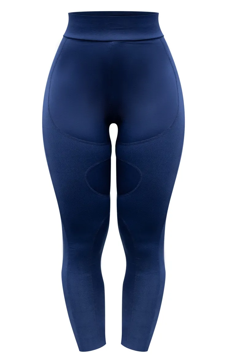 Prettylittlething Navy Sport Mesh Leggings