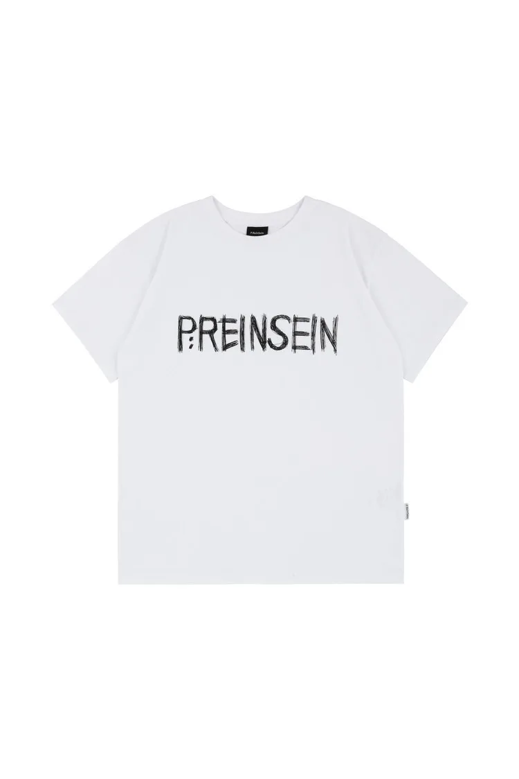 ReinSein  |Crew Neck Unisex Short Sleeves Oversized Logo