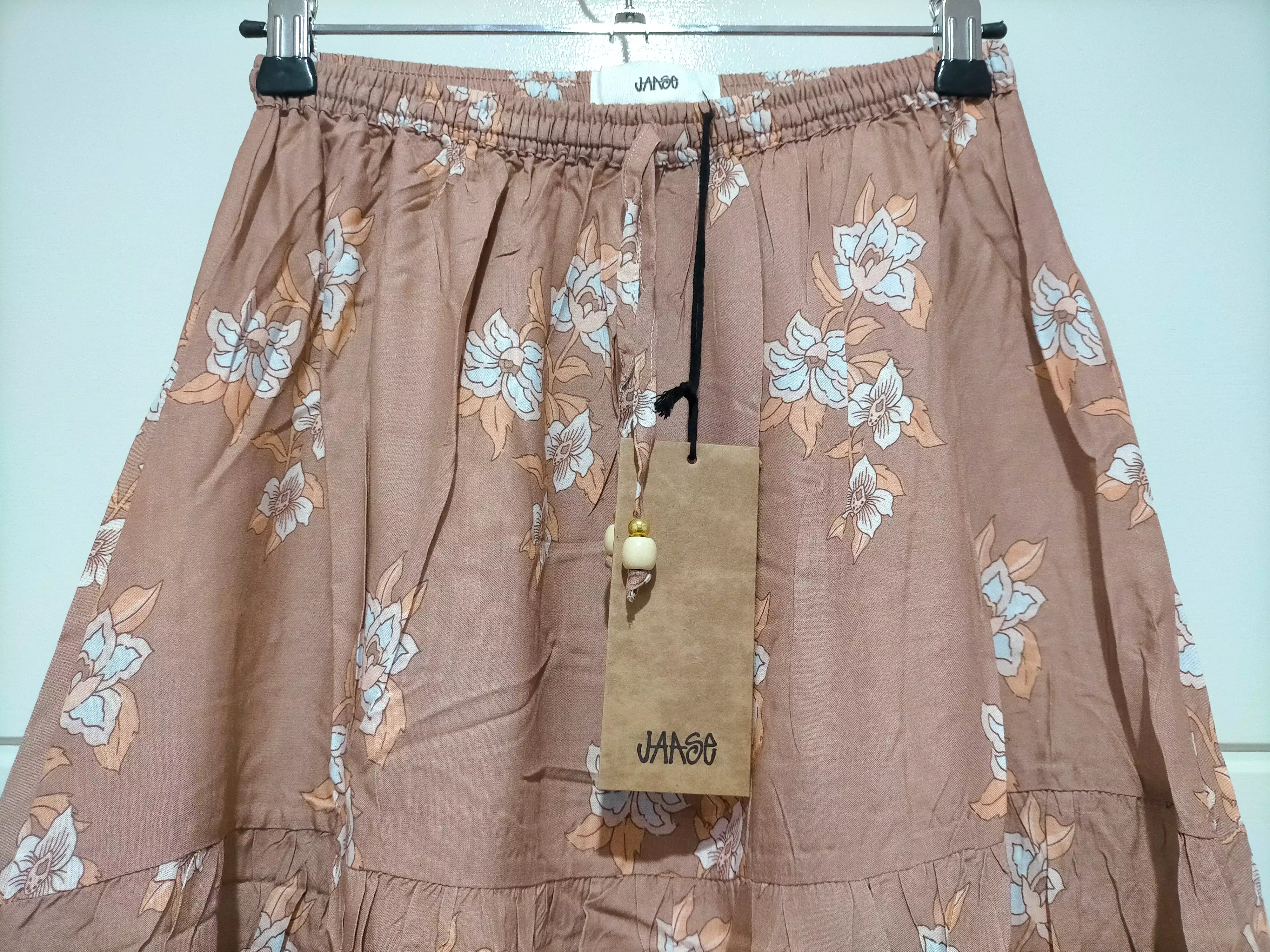 Shayla Maxi Skirt Chocolate Paper Crane print