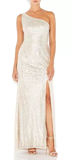 Silver Sequin Mermaid Gown