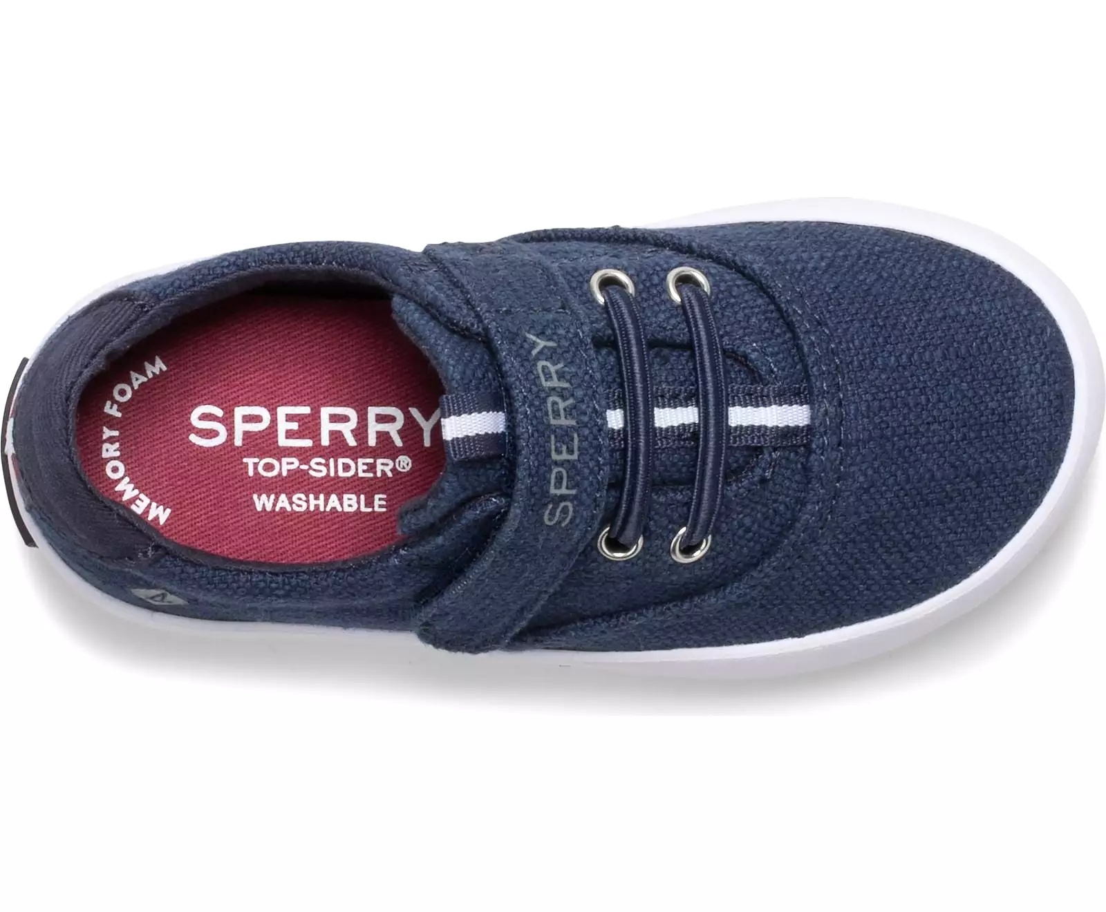 Spinnaker Little Kid's Washable Sneaker - Navy Canvas