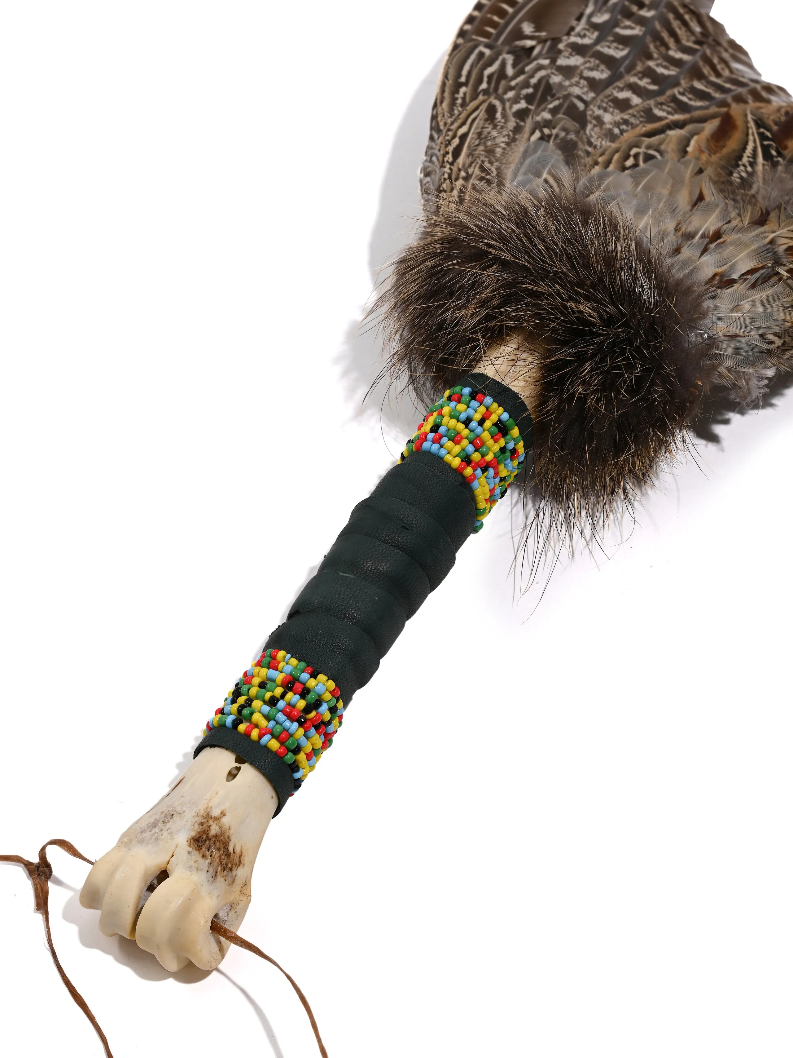 Spirit Prayer Fan with Bone Handle