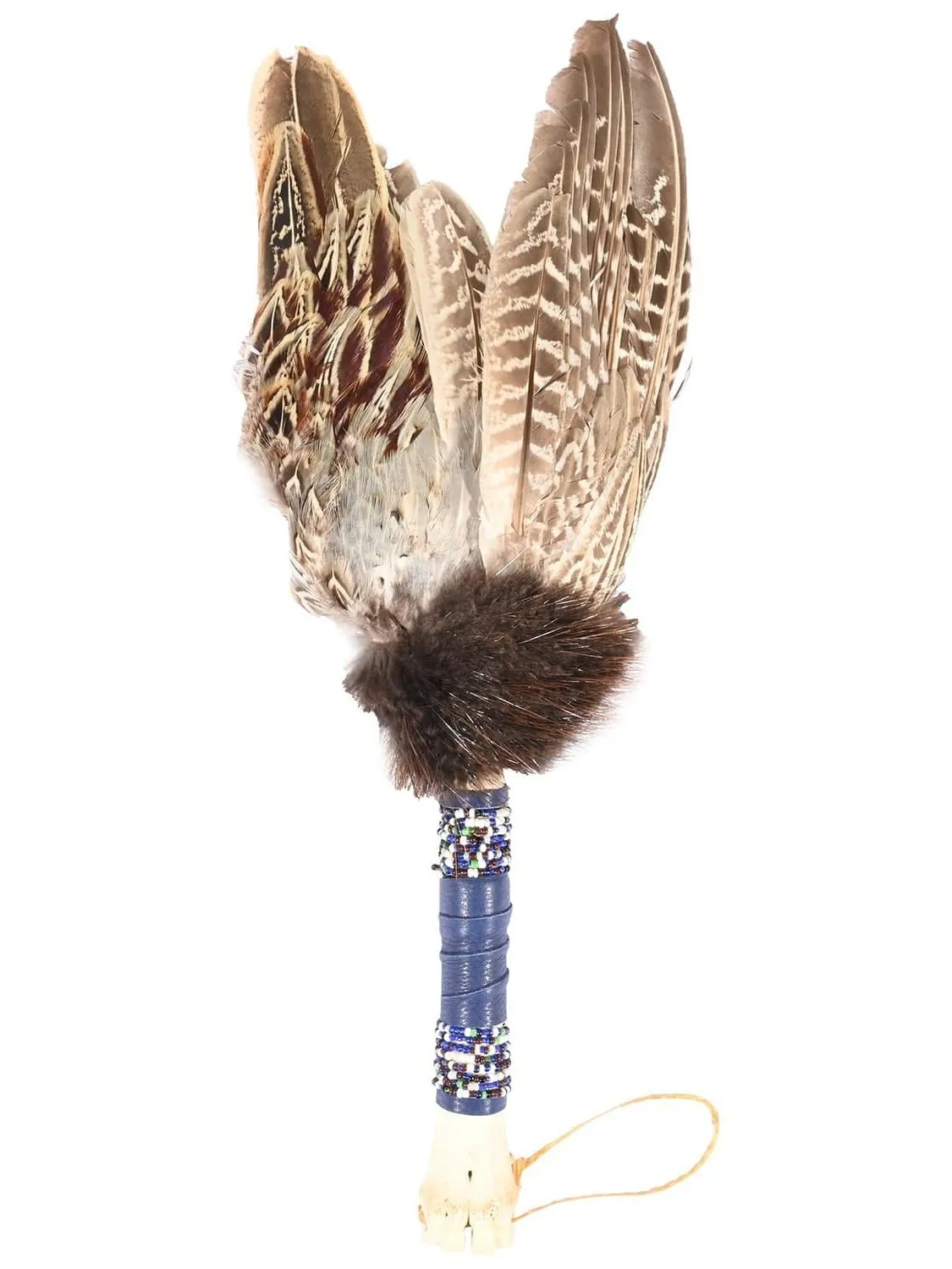 Spirit Prayer Fan with Bone Handle