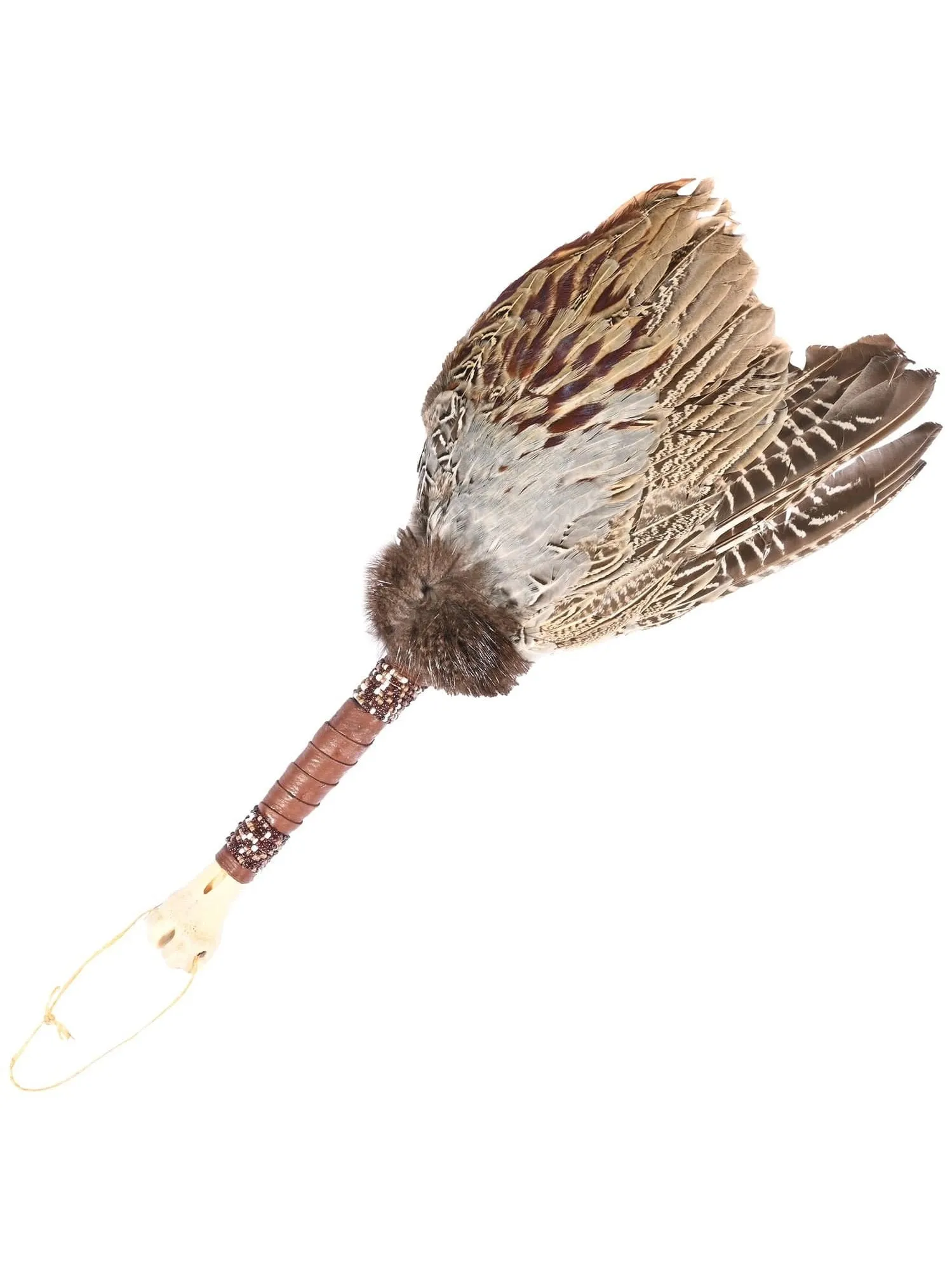 Spirit Prayer Fan with Bone Handle