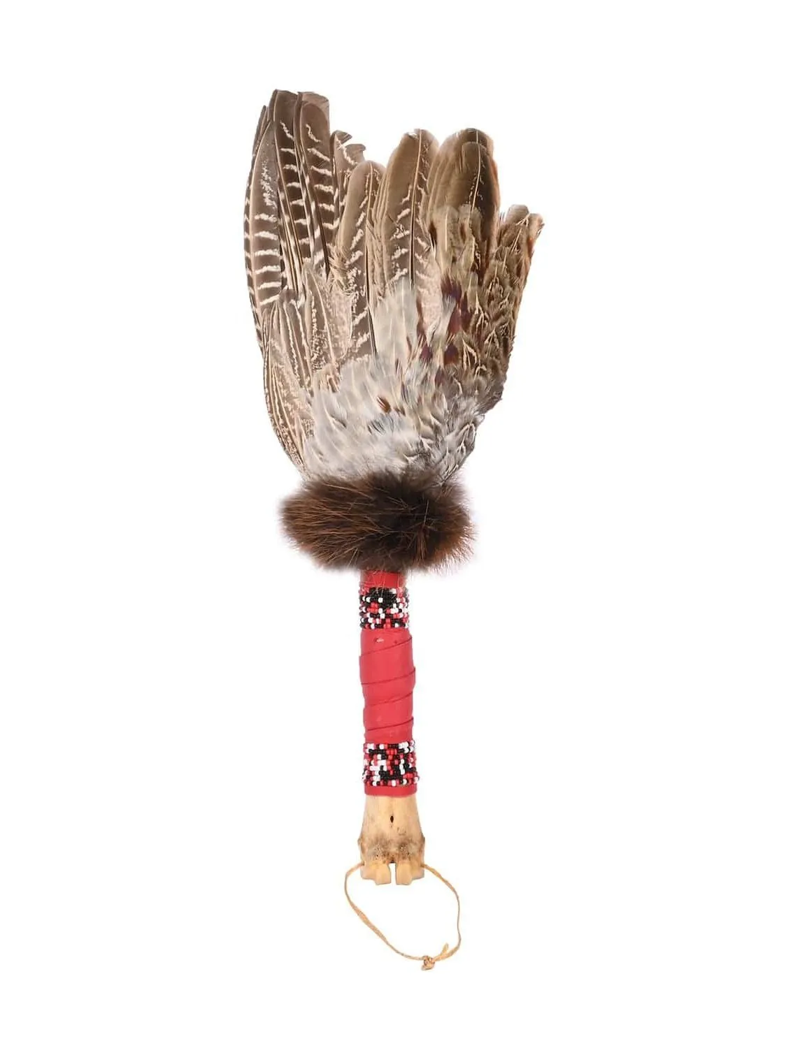 Spirit Prayer Fan with Bone Handle