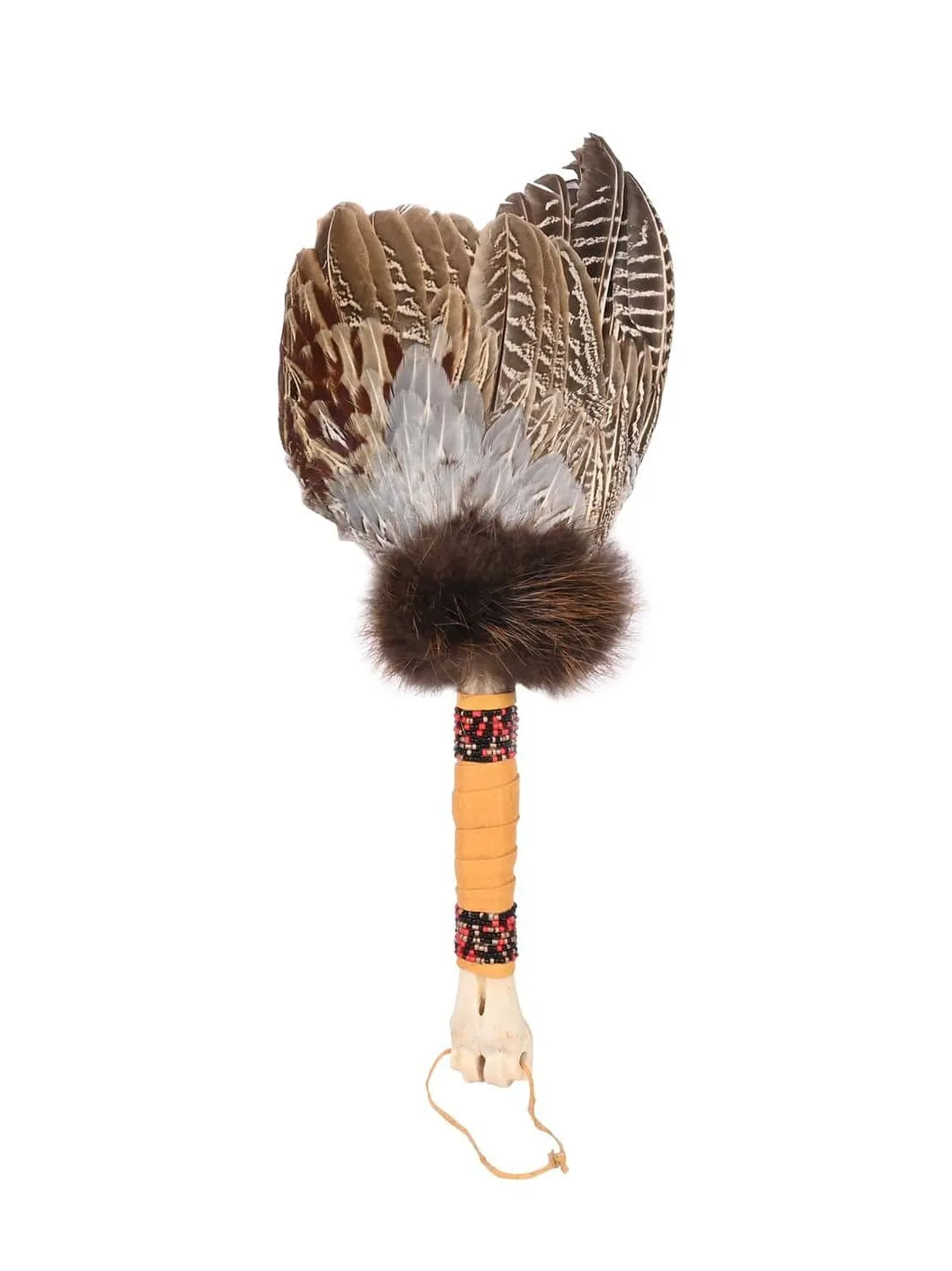 Spirit Prayer Fan with Bone Handle