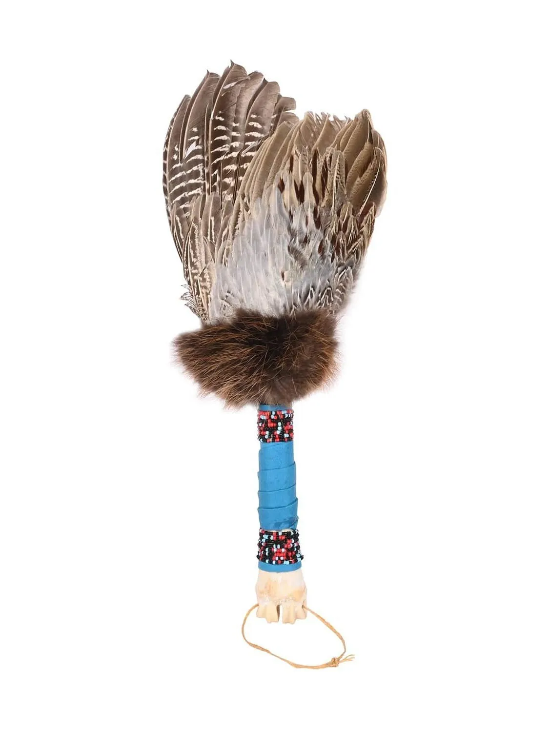 Spirit Prayer Fan with Bone Handle