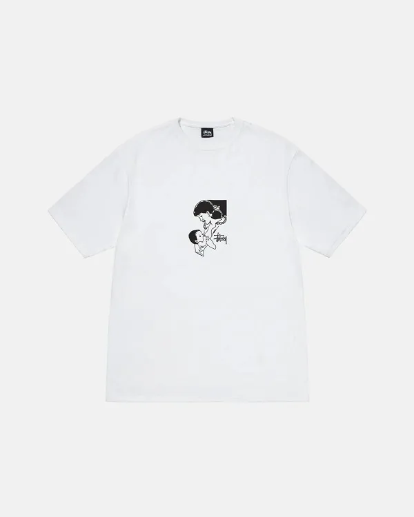 STUSSY  |Crew Neck Unisex Street Style Cotton Short Sleeves Oversized