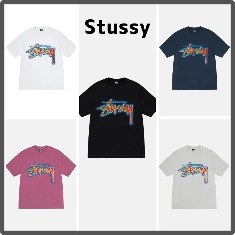 STUSSY  |Unisex Street Style Plain Cotton Short Sleeves Oversized