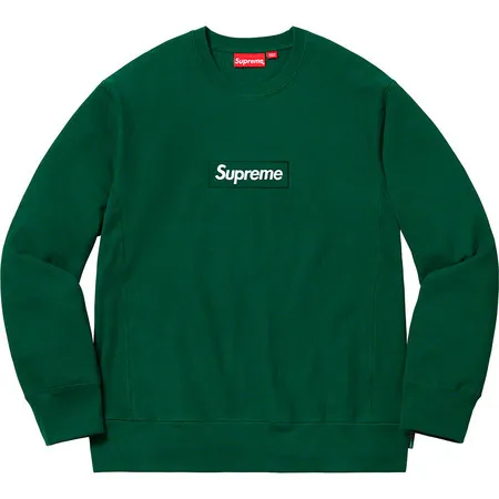 Supreme  |Unisex Street Style Long Sleeves Oversized Logo Sweatshirts