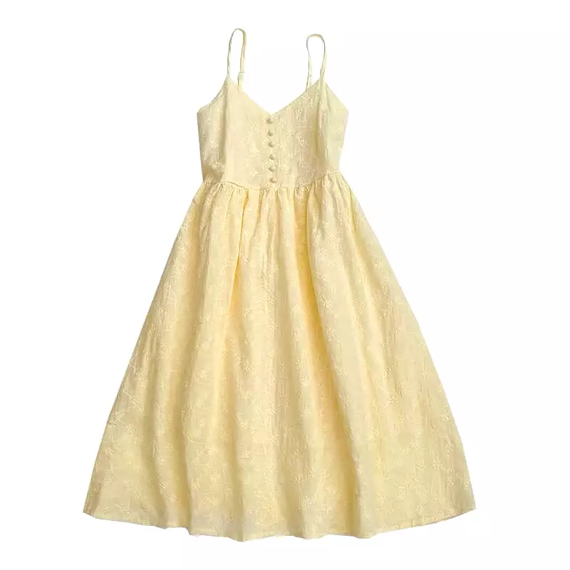 Sweet daisy embroidery fairy dress BY8180