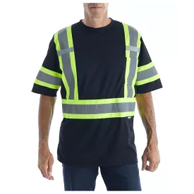 Terra Hi-Vis Short Sleeve Work T-Shirt 116524BK - Black