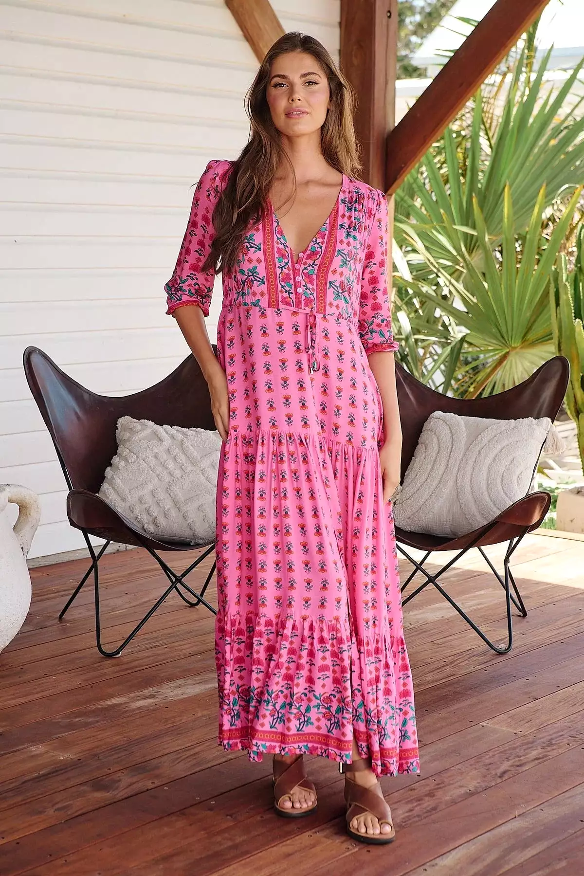 Tessa Maxi Dress - Raspberry Romance Collection