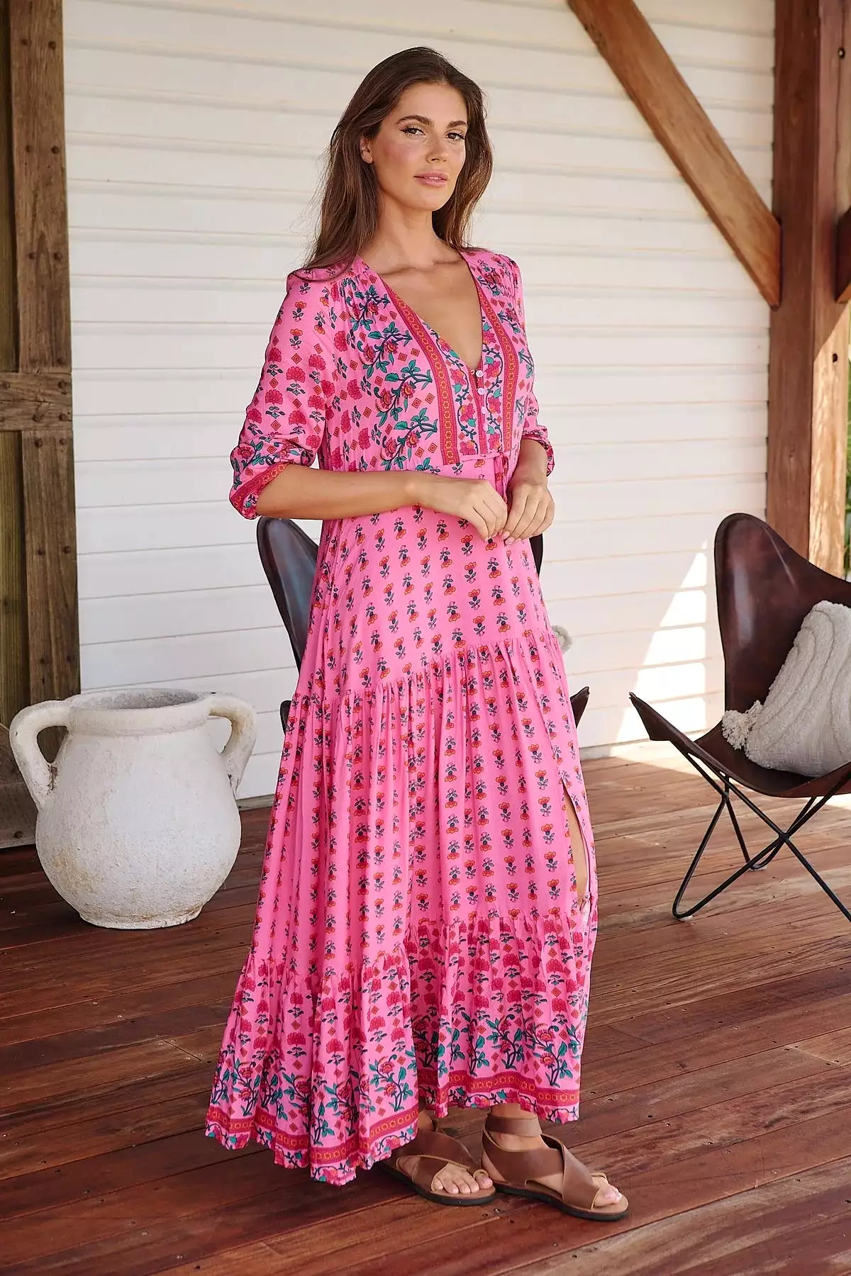 Tessa Maxi Dress - Raspberry Romance Collection