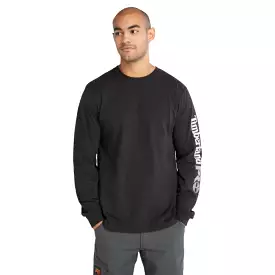 Timberland PRO Men's Core Logo Long-Sleeve T-Shirt - Black