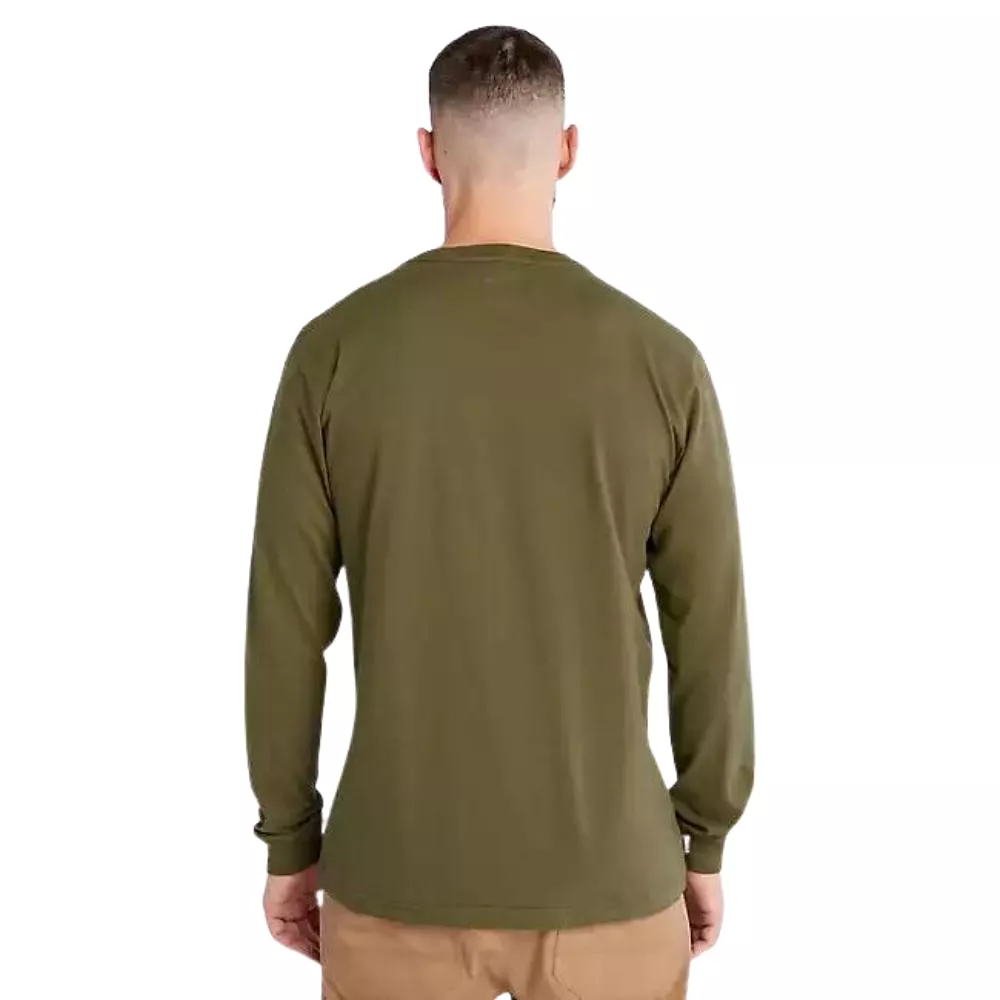 Timberland PRO Men's Core Logo Long-Sleeve T-Shirt - Olive