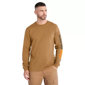 Timberland PRO Men's Core Logo Long-Sleeve T-Shirt - Wheat