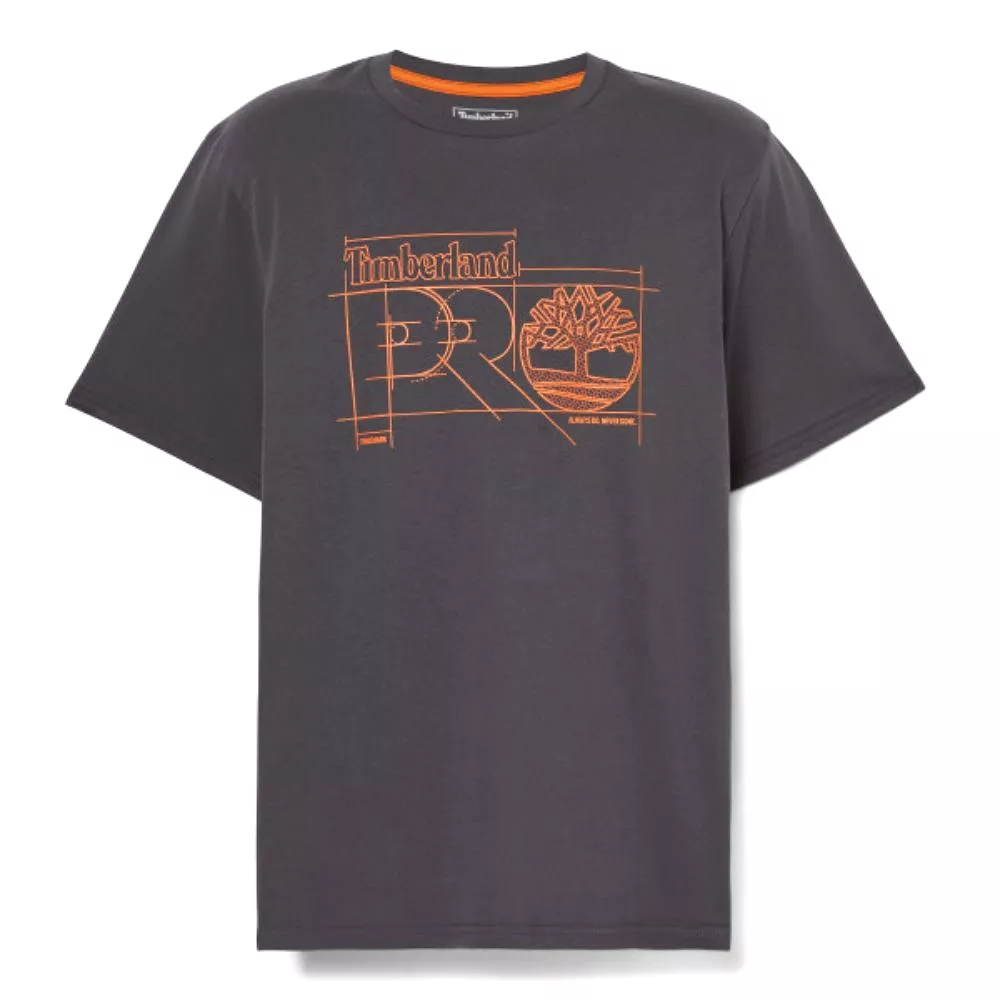 Timberland PRO Men's Short-Sleeve Innovation Pro Blueprint Work T-Shirt - Asphalt